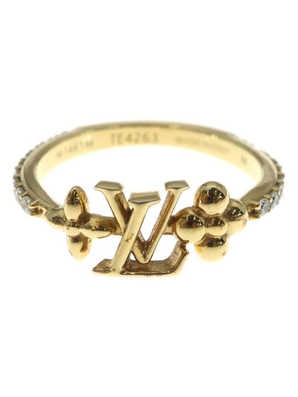 Louis Vuitton LV Iconic Rhinestone Ring Gold
